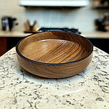 Салатник дерев'яний з горіха ручної роботи. Діаметр 20см., фото 7