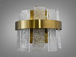 Сучасний світлодіодний настінний світильник, колір бронза, 18 W 817-2BR-LS