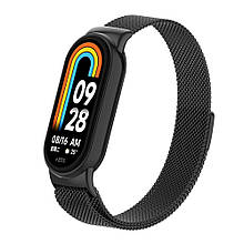 Ремінець Metal ArmorStandart Milanese Magnetic для Xiaomi Mi Band 8 Black (ARM69916)