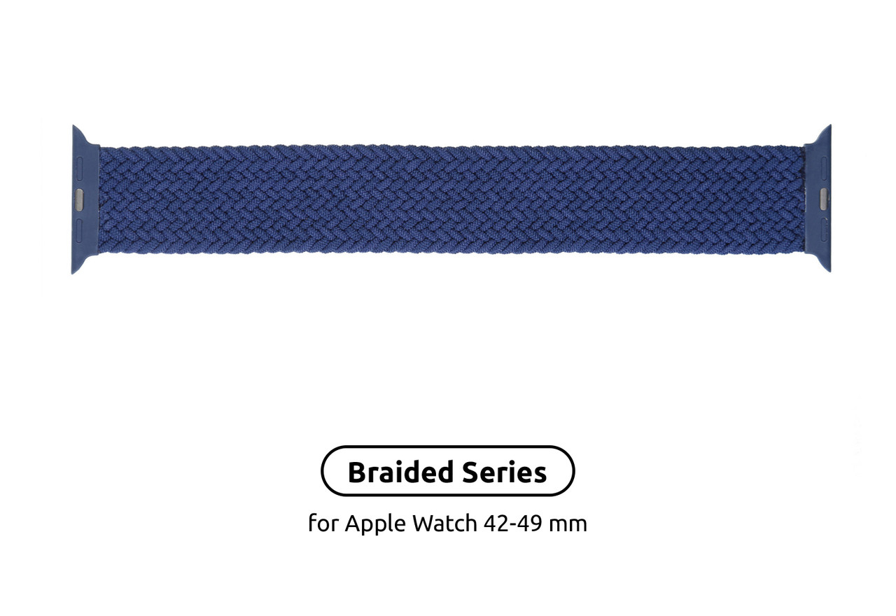 Ремешок Nylon ArmorStandart Braided Solo Loop для Apple Watch 42/44/45/49mm Atlantic Blue Size 10 (172 mm)