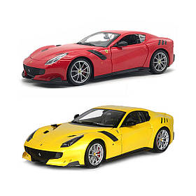 Автомодель — ferrari f12tdf (асорти жовтий, червоний, 1:24)