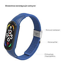 Ремешок Nylon ArmorStandart Braided Solo Loop для Xiaomi Mi Band 7/6/5/4 Blue (ARM69903), фото 3
