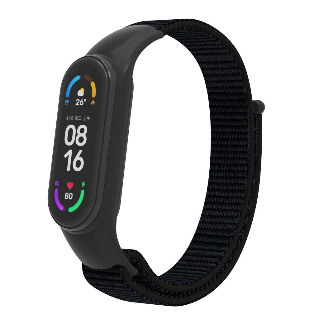 Ремешок Nylon ArmorStandart для Xiaomi Mi Band 7/6/5/4 Black (ARM67839)