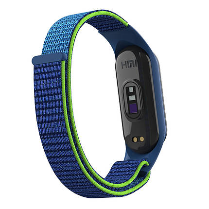 Ремешок Nylon ArmorStandart для Xiaomi Mi Band 7/6/5/4 Blue / Green (ARM67844), фото 2