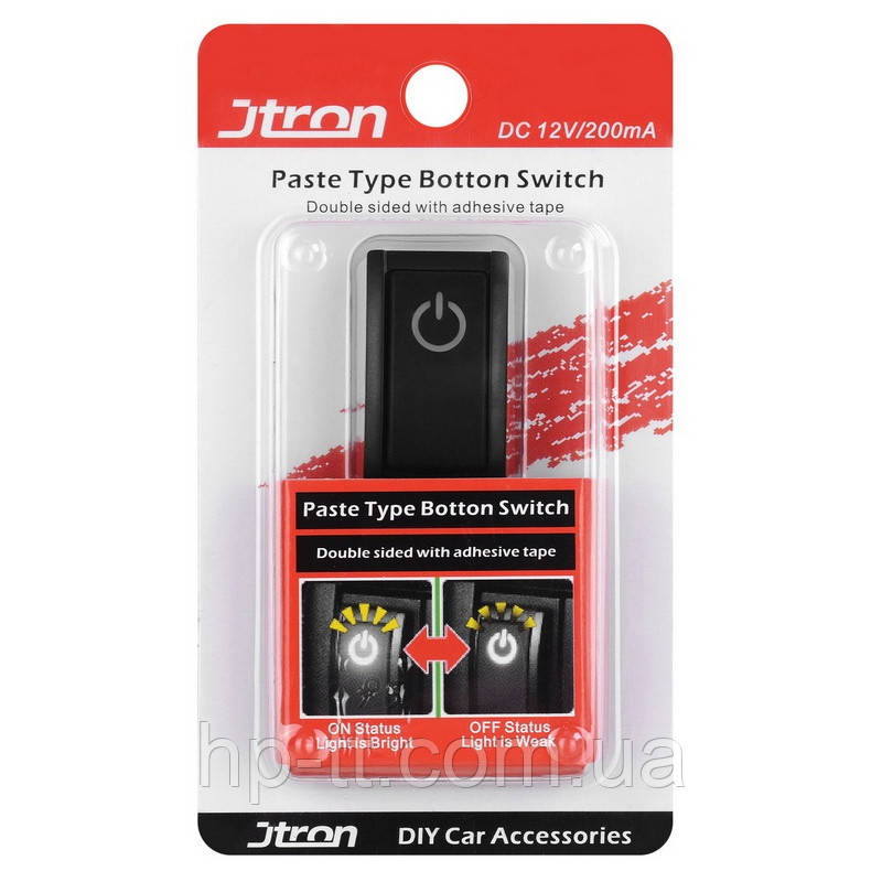 Кнопковий вимикач Jtron 12 V Jtron 4010106