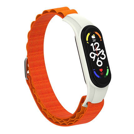 Ремешок Polyester ArmorStandart AlpinaStyle для Xiaomi Mi Band 7/6/5/4 Orange (ARM64989), фото 2