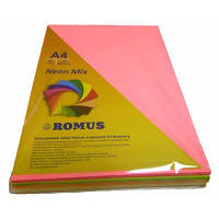 Папір Romus A4 80 г/м2 200sh, 4colors, Mix Neon (R50935) p