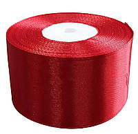 Атласна стрічка 4см (±5мм) x 33м Червоний Marill (LA4033-26)