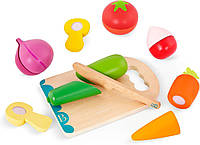 Деревянный игровой набор «Овощи-половинки на липучках» Battat B. toys - Chop n' Play Vegetables