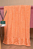 Рушник банний махровий помаранчевого кольору 173136M