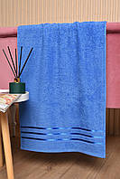 Полотенце для лица махровое синего цвета 173150M