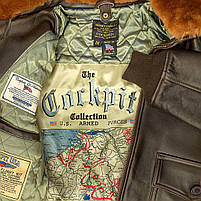 Куртка Cockpit USA U.S. Navy Lambskin G-1 Flight Jacket | Brown, фото 4