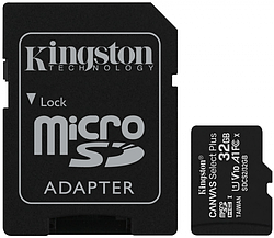 Карта пам'яті microSD 32GB Kingston Canvas Select Plus Class 10 UHS-I U1 V10 A1 + SD-адаптер (код 110175)