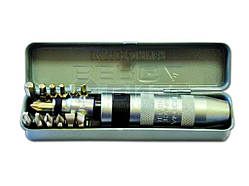 Викрутка ударна 13 насадок, металевий футляр, Cr-V арт.47-411 ТМ BERG