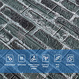 Декоративна 3D панель самоклейка 700х770х5мм Цегла сіра Катеринославська (042) SW-00000039, фото 4