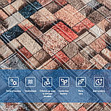 Декоративна 3D панель самоклейка під цеглу Кольорова мозаїка 700х770х4мм (350) SW-00000532, фото 4