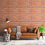 Декоративна 3D панель самоклейка 700х770х3мм Руда Катеринославська цегла (044-3) SW-00000696, фото 5
