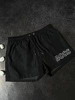 Мужские плавательные шорты Boss черные брендовые шорты пляжные шорты хуго босс