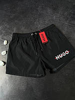 Мужские плавательные шорты Hugo Boss черные брендовые шорты пляжные шорты хуго босс