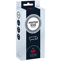 Презервативи Mister Size - pure feel - 60 (10 condoms), товщина 0,05 мм ( м'ята упаковка !!! )