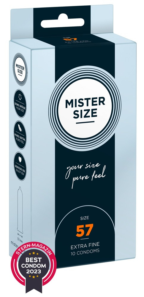 Презервативи Mister Size 57 Pure Feel 10 шт.
