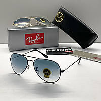 Жіночі сонцезахисні окуляри RAY BAN 3025 aviator black (2902)