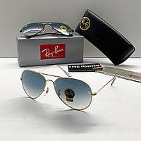 Чоловічі сонцезахисні окуляри RAY BAN 3025 aviator gold gradient (2901)