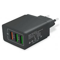 Cетевое зарядное устройство XoKo 3 USB 5.1A QC-300-305-Black черный d