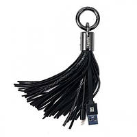 Lightning кабель Tassel Ring RC-053 0.15m black Remax 303601 l