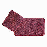 Набір килимків Arya Hasir AR-TR1006872-bordo 2 предмети бордовий h