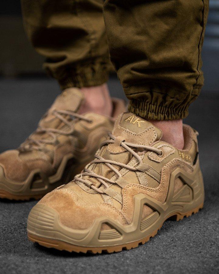 Армійський кросівки койот взуття для військових ЗСУ, Тактичні демісезонні кросівки coyote
