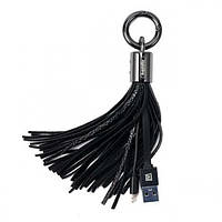 Lightning кабель Tassel Ring RC-053 0.15m black Remax 303601 p