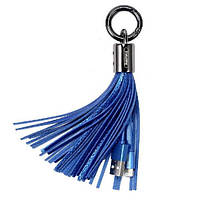 Lightning кабель Tassel Ring RC-053 0.15m blue Remax 303603 p