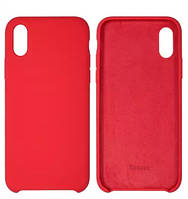Чохол Baseus для телефону iPhone XS, червоний, silk touch