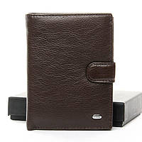 Стильний коричневий гаманець для чоловіків DrBond арт. 1240