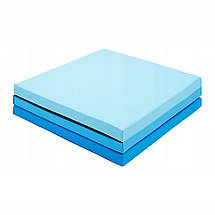Мат гімнастичний складаний 4FIZJO 180 x 60 x 5 см 4FJ0570 Blue Poland, фото 4