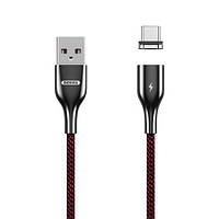 Кабель microUSB 1 м Magnetic Series Remax RC-158m-Red p