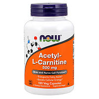 Ацетил-L-Карнитин NOW Acetyl-L-Carnitine 500 mg 100 caps