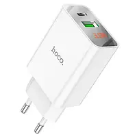 Сетевое зарядное устройство для телефона Hoco C100A 20W White + Кабель Type-C - Lightning