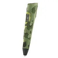 3D-ручка Infinity Pen Dark Green з дисплеєм + трафарет