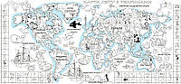 Обои-раскраски Детская карта мира 60*130 см C-130001 p