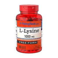 L-лизин Piping Rock L-Lysine 1000 mg (Free Form) 100 Coated Caplets