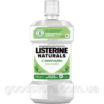 Ополіскувач для порожнини рота Listerine Naturals з ефірними оліями 500 мл (3574661643335)