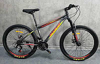 Велосипед Спортивний Corso «Skywalker» 26" дюймів рама сталева 15 , перемикачі SunRun, 21 швидкість, зібран