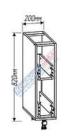 Тумба Н 20.82.бут "Хай-Тек" (Н-20.82.бут; Ф-3303; карго 200мм)