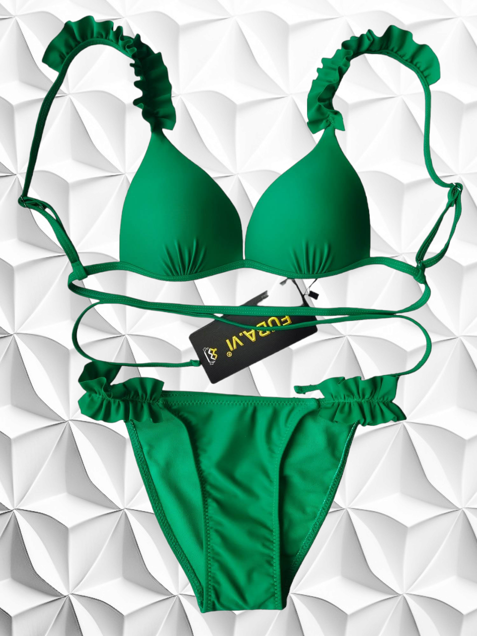 Купальник Fuba Эрика 72101 зеленый(В НАЛИЧИИ ТОЛЬКО 42 44 46 48 50 УКР р-ры)