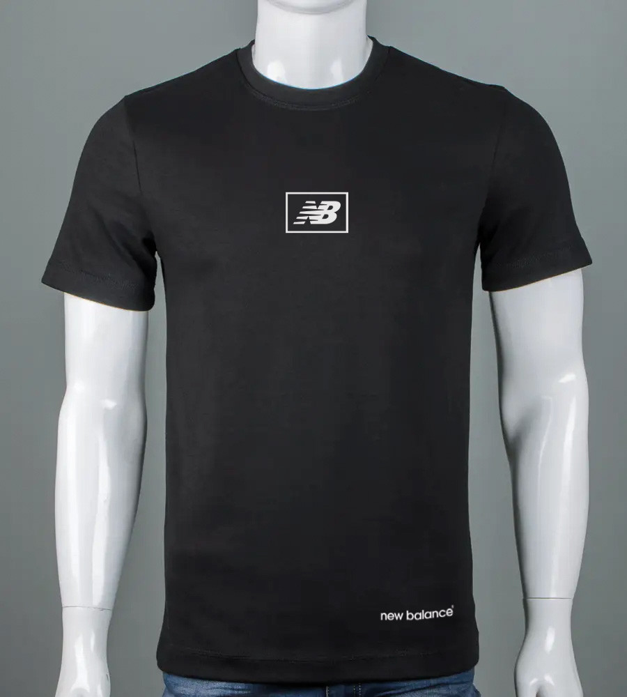 Футболка вільний крій New Balance 6410м (Уп.4шт M-XXL), Чорний, фото 1