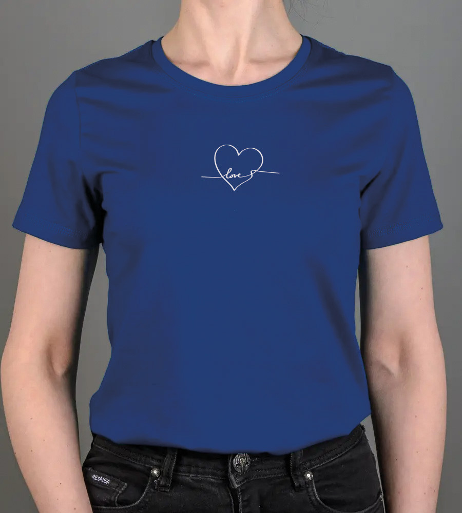 Футболка жіноча Love 2282ж (Уп.4шт M-XXL), Синій
