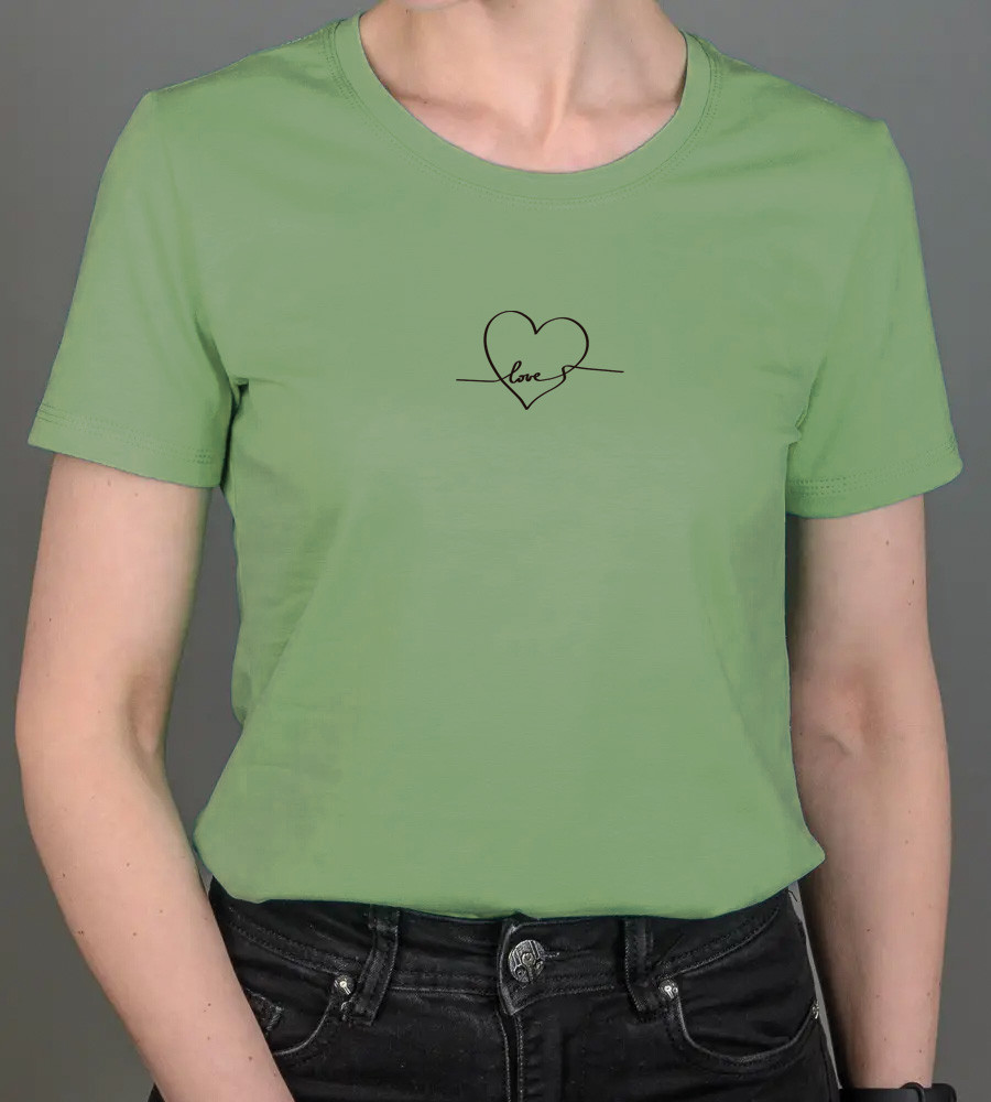 Футболка жіноча Love 2282ж (Уп.4шт M-XXL), Оливковий