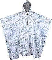 GRVCN Военное дождевое пончо, камуфляжный дождевик Outdoor Waterproof Lightweight. цвет - белый